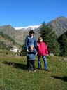 Надежда, Светлана и Ваня. Ущелье Адыр-Су. Приэльбрусье. Высота 2280 метров.