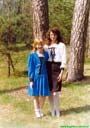 АНадежда с сестрй Александрой. Июнь 1996 года